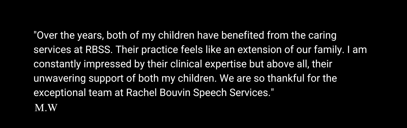 Rachel Bouvin Speech Services Testimonial 2